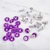 TOMALL 20Pcs Billet Aluminum Fender Bumper Washer Bolt Engine Bay