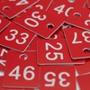 StayMax ABS Plastic Numbered Tags for Rectangle Key Number Disc