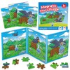 Quilinz Jigsaw Puzzles,Magnetic Animal Puzzles for Toddlers Age 4-6,Sequence Cards
