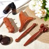 AHANDMAKER 4Pcs 4 Styles Massage Tool Set, Wooden Gua Sha
