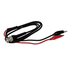 Tetra-Teknica TMA017 BNC Male to Alligator Clips Test Lead Set for Oscilloscope, 20AWG Copper Wire, 40 Inch, Color Black and Red