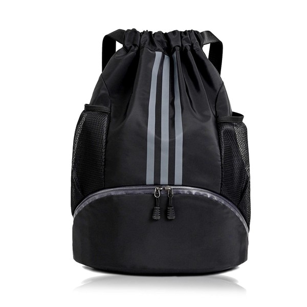 AYNKH Large Oxford Sports Ball Bag with Shoe Compartment, Waterproof