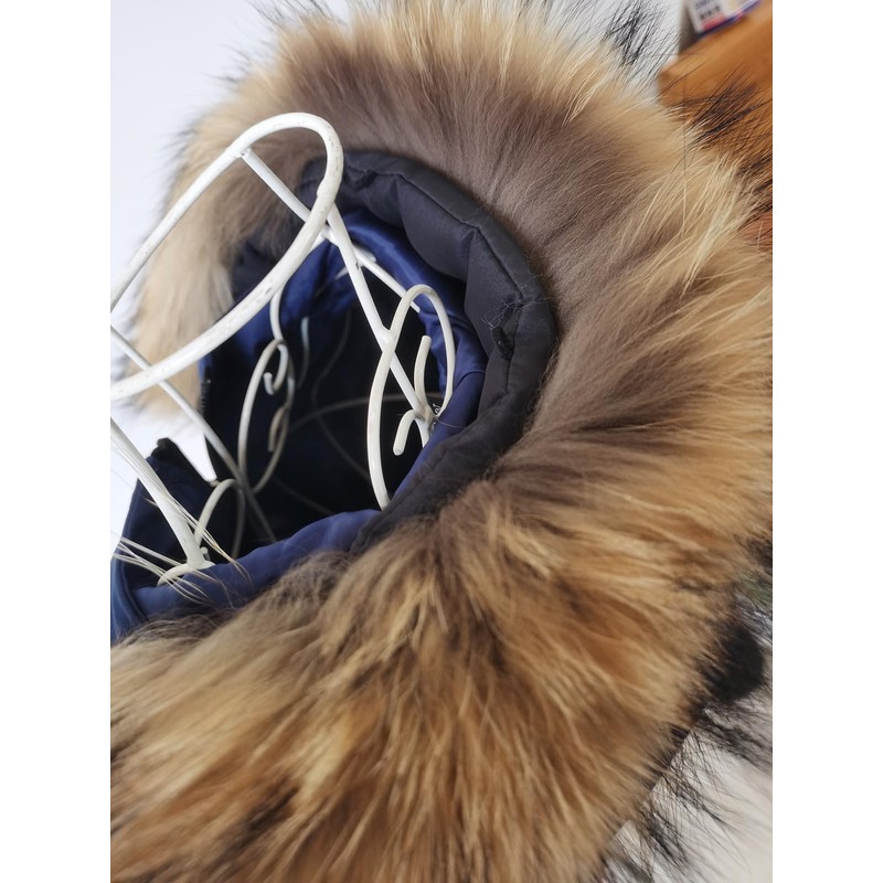 Real Pelts Collar Women Neck Warmer Scarf Raised Raccoon Hairs
