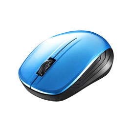 Buffalo BUFFALO Wireless (2.4GHz) Blue LED Mouse 3 Button Blue BSMBW105BL