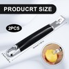 LiZEROGDAX 2Pcs Channel Knife, 2 in 1 Lemon Zester Tool,