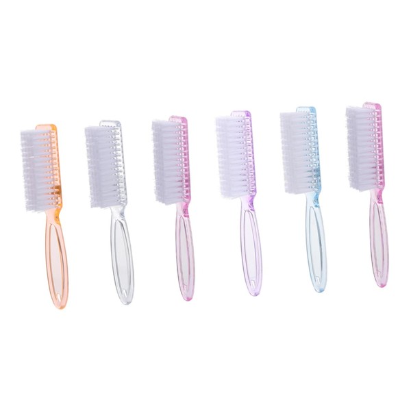 Vaguelly 6Pcs Manicure Cleaning Brush Durable Fingernail Dust Removal Tools