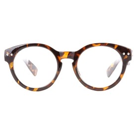 Newbee Fashion - Vintage Retro Round Clear Lens Fashion Glasses Thick Quality Frame