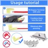 aikoolwer Nylon Spade Connector Right Angle Kit 90 Degree Terminal