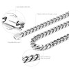 OUMI Miami Cuban Chain Necklace for Men/Women,316L Stainless Steel 5/7MM