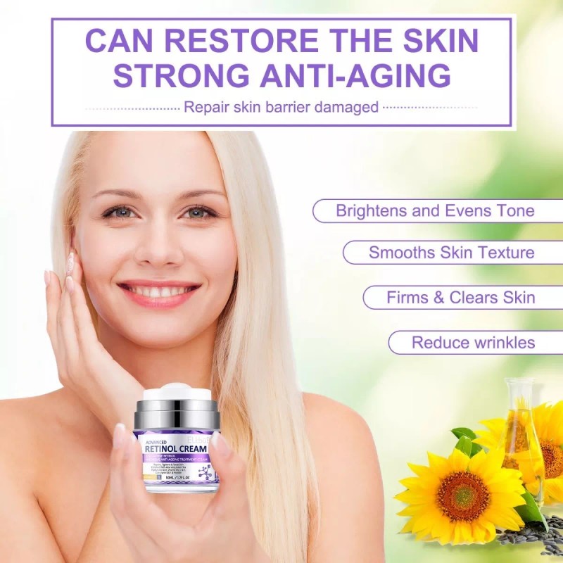 Elbbub Crema Antiarrugas Retinol 2.5% Té Verde Aloe Vera Rejuvenece