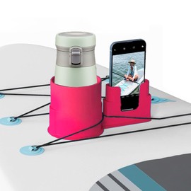 Zntezed Paddleboard Cup Holder，Non-Tipping Kayak Cup Paddle Board and Stand Up Paddle Board Accessories，2 in 1 Stand Up Paddleboard Drink Holder for Types of Cup Bottle Drink & Phone Holder