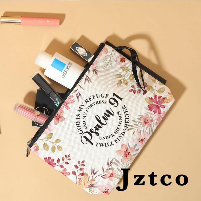 Inspirational Christian Gifts for Women Makeup Bag Motivational Religious Gifts