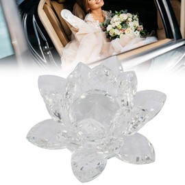 With Good Shine, Crystal Decoration, Crystal Ornaments, Crystal Clear Flower, Crafts, Wedding, Party, Decoration, Car for Home Decoration (Clear)