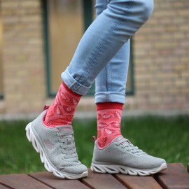 soxo Jam Socks Women's Gifts for Women Funny Gift Women Socks 35-40, strawberry jam