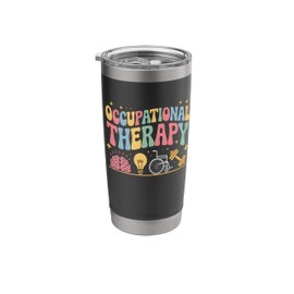 Groovy Occupational Therapy 4th of July Therapist Stainless Steel Insulated Tumbler