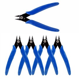 5 Pcs Electrical Wire Cable Cutter,5" Micro Cutting Plier Diagonal Side Cutter Flush Cutter for Coil DIY Jewelry Craft Model-Making Cutting Zip-Ties