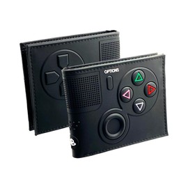 Retro Gamepad-Inspired Boys Wallet - Silicone Surface Material with Classic Game Gamepad Design, Multiple Card Slots and Coin Pocket - Video Game Kids Wallet in Black (2)