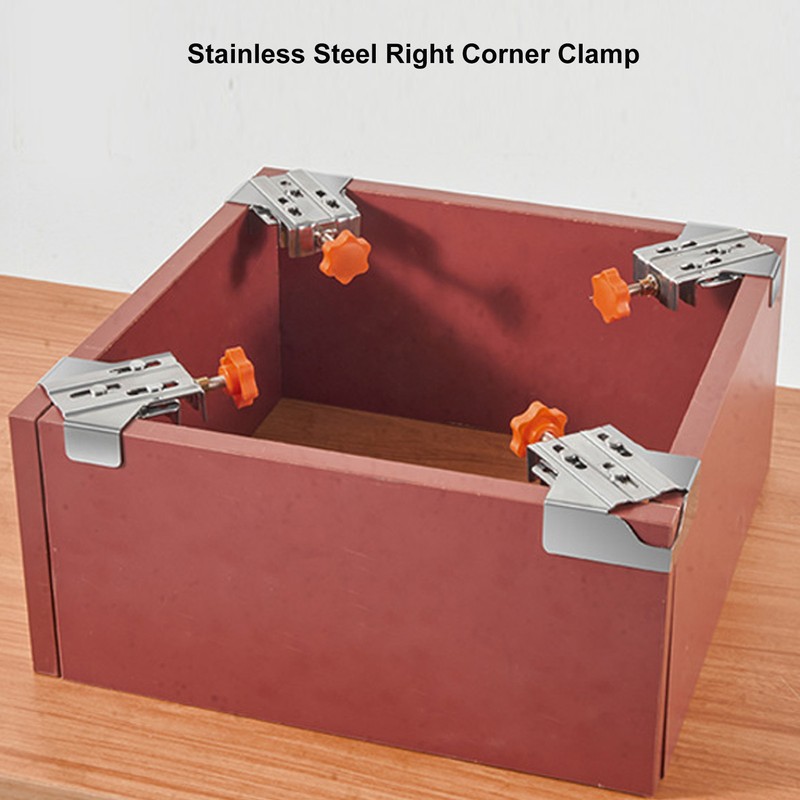 2pcs Stainless Steel Right Corner Clamp High Accuracy 90 Degree