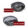 KAMaster 22" Half Moon Cast Iron Cooking Grate Grill Accessory