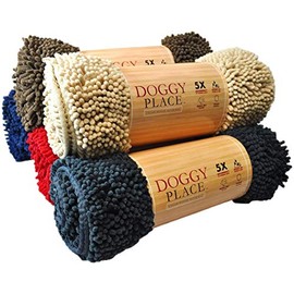 My Doggy Place - Microfiber Door Mat - Soft and Plush Pet Mat for Every Room of The House - Dirt and Water Absorbent Mat - Washer & Dryer Safe Non-Slip Mat - Oatmeal - S - 18 x 24 in