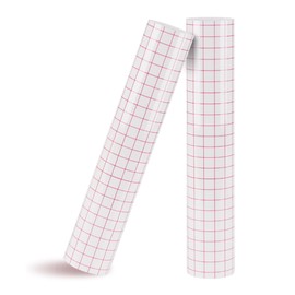 XiaoLidm Transfer Film Plotter for Plotter Film 30.5 cm x 1000 cm, Transfer Film Plotter for Plotter Film, Vinyl Film with Red Alignment Grid for Window Decorations, Stickers and DIY