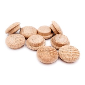 Pack of 25 Oak Cover Caps for Drill Hole 15 mm Hole Cover Made in Austria Cap Diameter 20 mm