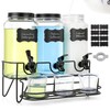 3 Sets 2.2L Liquid Laundry Detergent Dispenser, Glass Laundry Soap