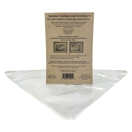 Regency Wraps Baking Dish Buddies, 14.5" X 19" pack of 25 Non-Stick Liners For Mess-Free Casseroles Dishes, Baking Sheets, glass and metal baking pans, Clear