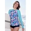 BesserBay Women Summer Swim SPF UPF Rashguard Loose Fit Sun