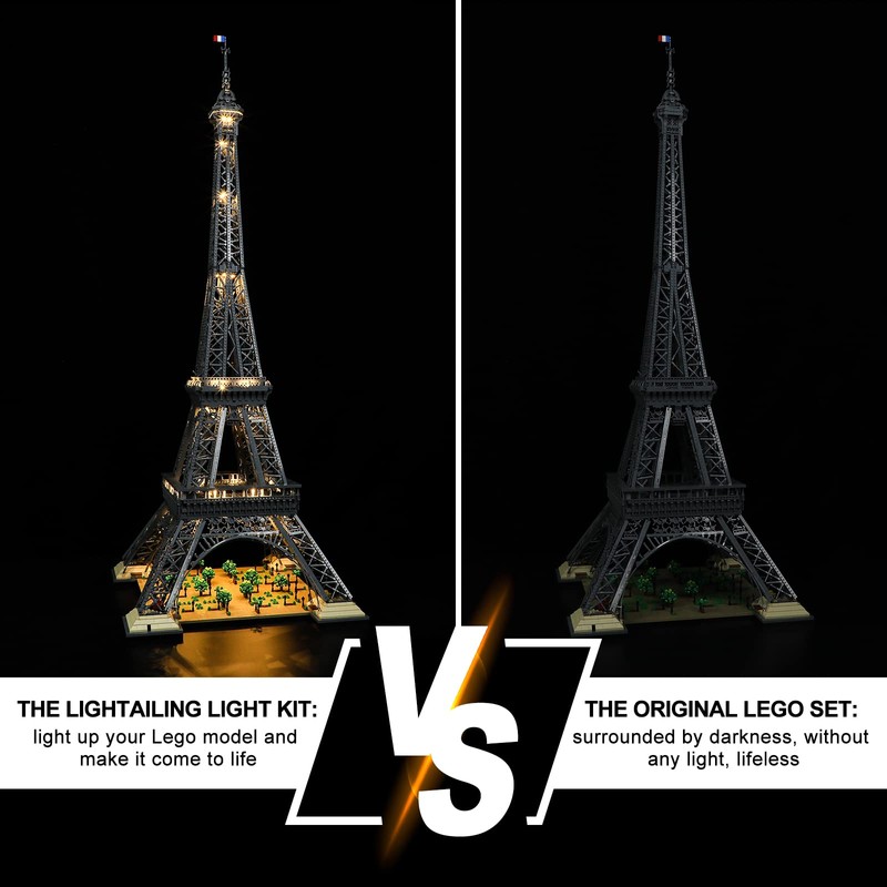 Lightailing Light for 10307 Eiffel-Tower - Led Lighting Kit Compatible