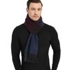 Novawo - Bufanda de lana para hombre, cálida y suave,