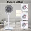 InfiniPower 7 inch Stand Fan, 3 Speeds & 3 Modes,