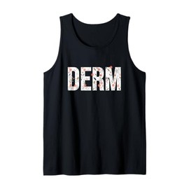Vintage Derm Dermatology Cosmetic Dermatologist Floral Derm Tank Top