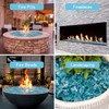 Skyflame High Luster 10-Pound Fire Glass for Fire Pit Fireplace