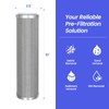 Amwater Stainless Steel Cleanable Wire Mesh Filter Cartridge 10”Length,2.5"OD(5 Micron)