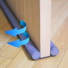 Door screen, draft blocking, door blocking, foot jamming prevention cover, wind block, noise and light blocking Gray 3ea