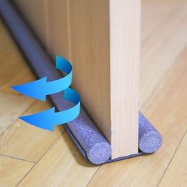 Door screen, draft blocking, door blocking, foot jamming prevention cover, wind block, noise and light blocking Gray 3ea