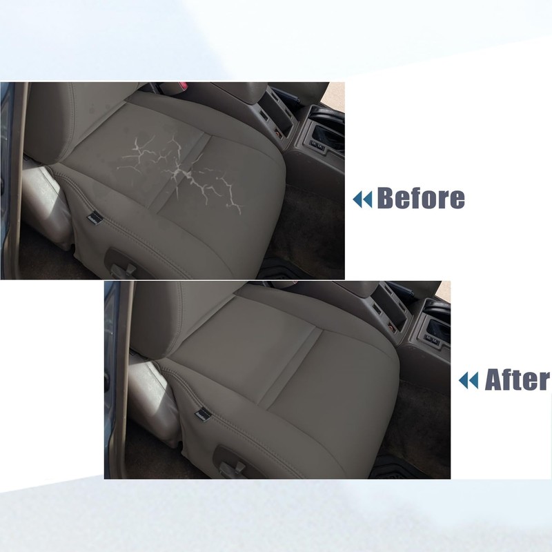 NLQR Front Driver Bottom Replacement Seat Cover Gray Microfiber Leather