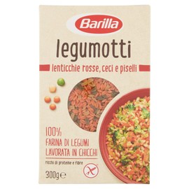 Barilla Legumotti Lenticchie Rosse, Ceci e Piselli, Ricchi di Proteine e Fibre, senza Glutine, 300g (Packaging may vary)