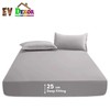 EV DEKOR Fitted Sheet Double, Grey - Deep Pocket Bedsheet