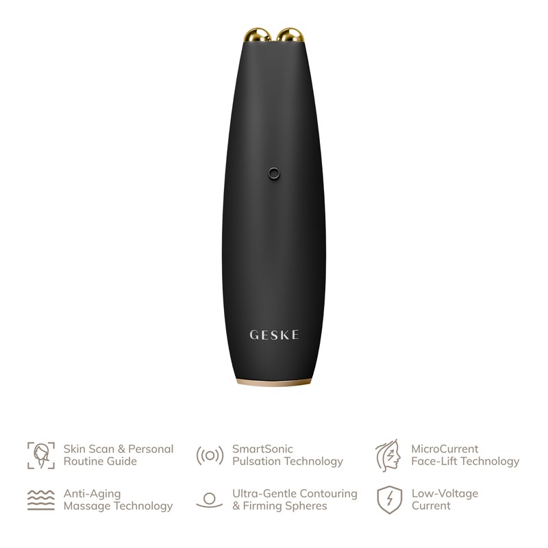 GESKE SmartAppGuided™ MicroCurrent Face-Lift Pen, 6 in 1, Skincare Tool