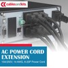 CablesAndKits Heavy Duty AC Power Cord (8ft) - 15Amp /250