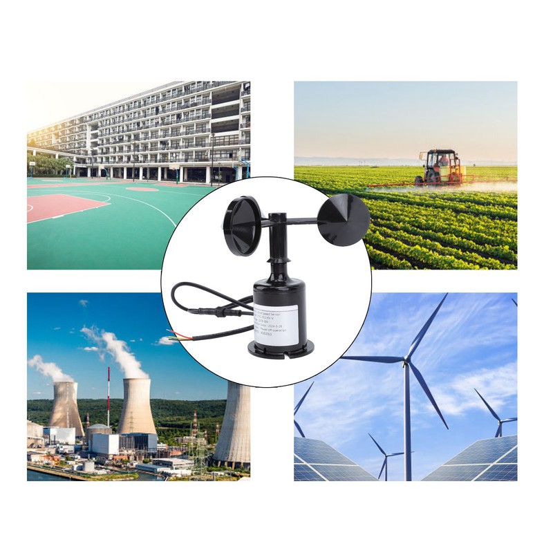 3 Cups Wind Speed Sensor Ultrasonic Sensor Weather Resistant High