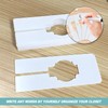 Wardrobe Dividers, 10 Pcs Closet Rack Dividers White Rectangular Plastic