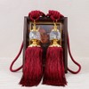 2 x Luxury Curtain Holdbacks Rope Tiebacks Tassel Tiebacks Bead
