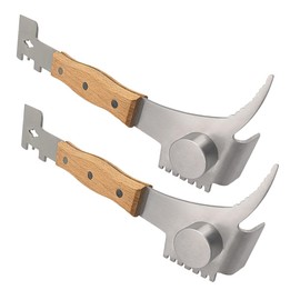 2Pack Multipurpose Hive Tools, Beehive Scraper Tools Beekeeping Tool with Wooden Handle and 7 Functions for Beekeeper Beekeeping Equipment