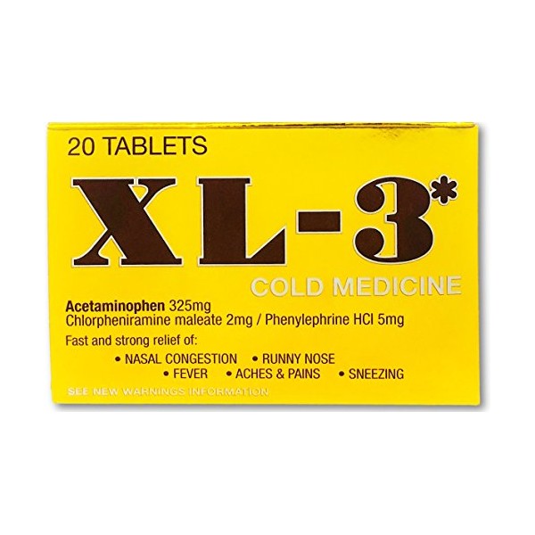 XL-3 Xl-3 Cold Medicine 20 Ct