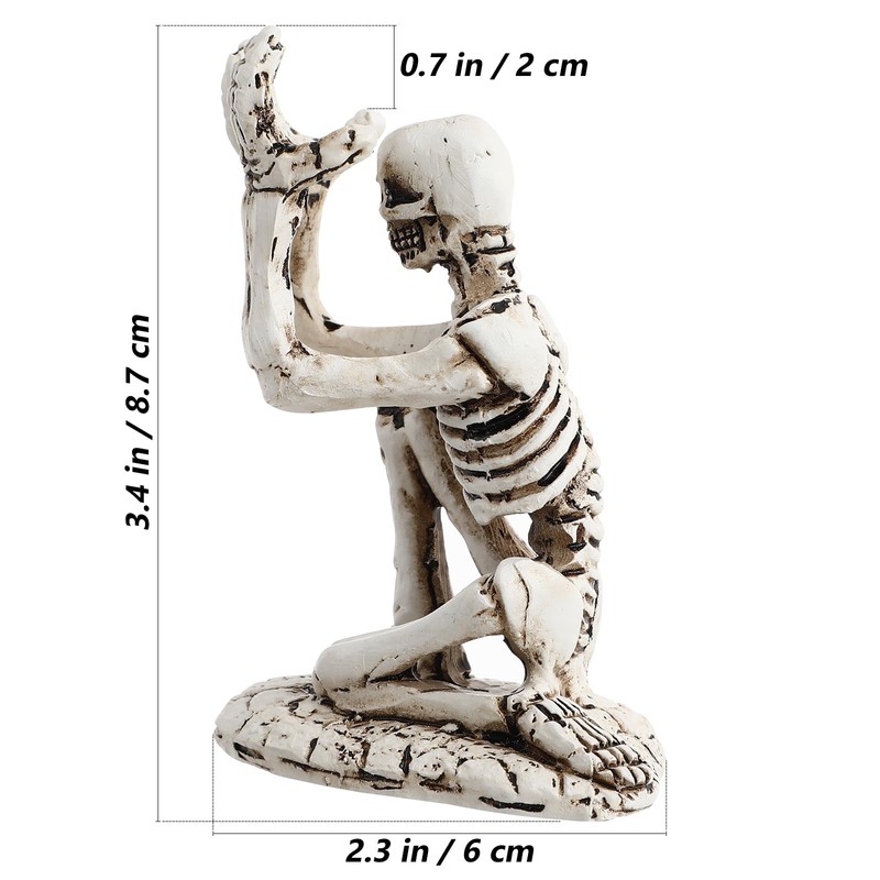 NUOLUX Pen Holder, 1 Pen Holder, Halloween, Decoration, Skull, Skeleton