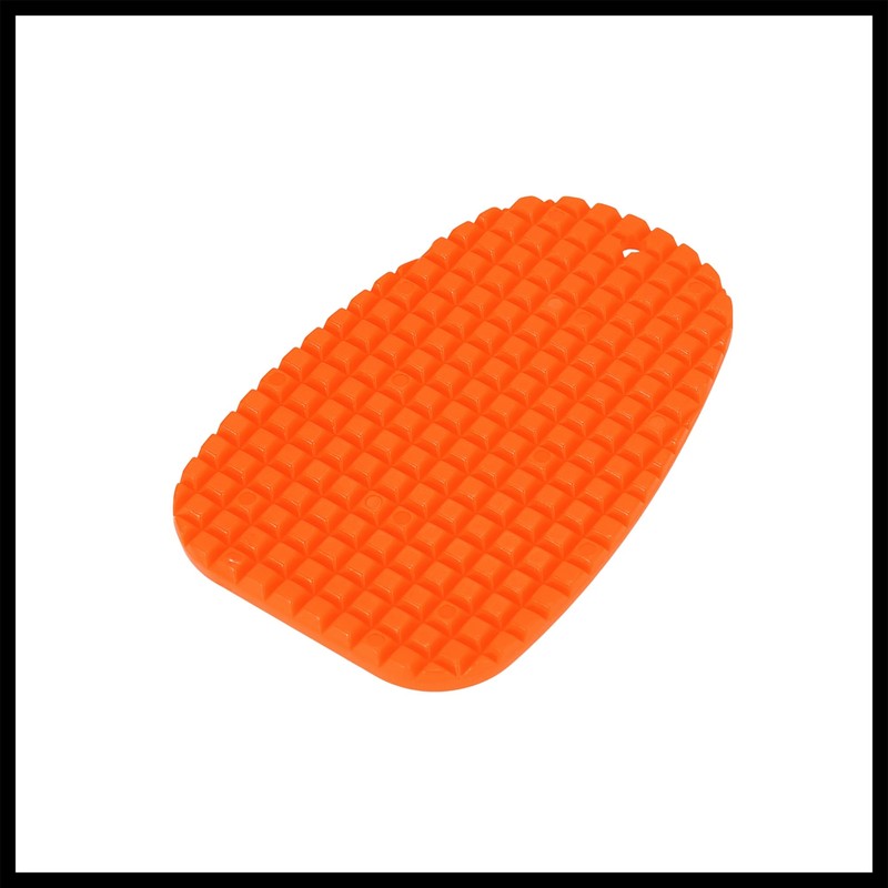 Hihaha 8pcs Motorcycle Kickstand Pad Side Stand Extension Pad Orange