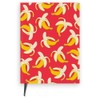 Cauliflower Journals Pocket Sized Notebook: Red Cover Banana Patterned Hardback